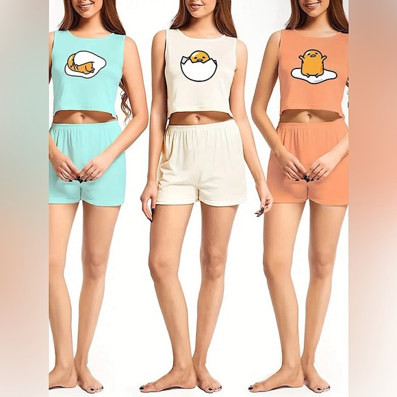 Sanrio’s (Lazy Egg)Gudetama Pajama set ( 3 colors available)🌟🌟🌟🌟 - Picture 1 of 2